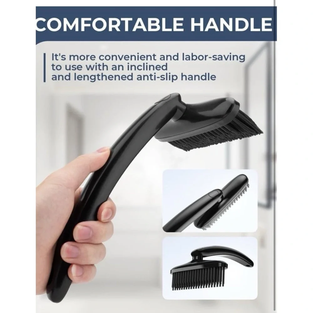 SXhyf Grout Cleaner Brush for Tile Floors, V Shape Stiff Grout Scrub Brush, Grou